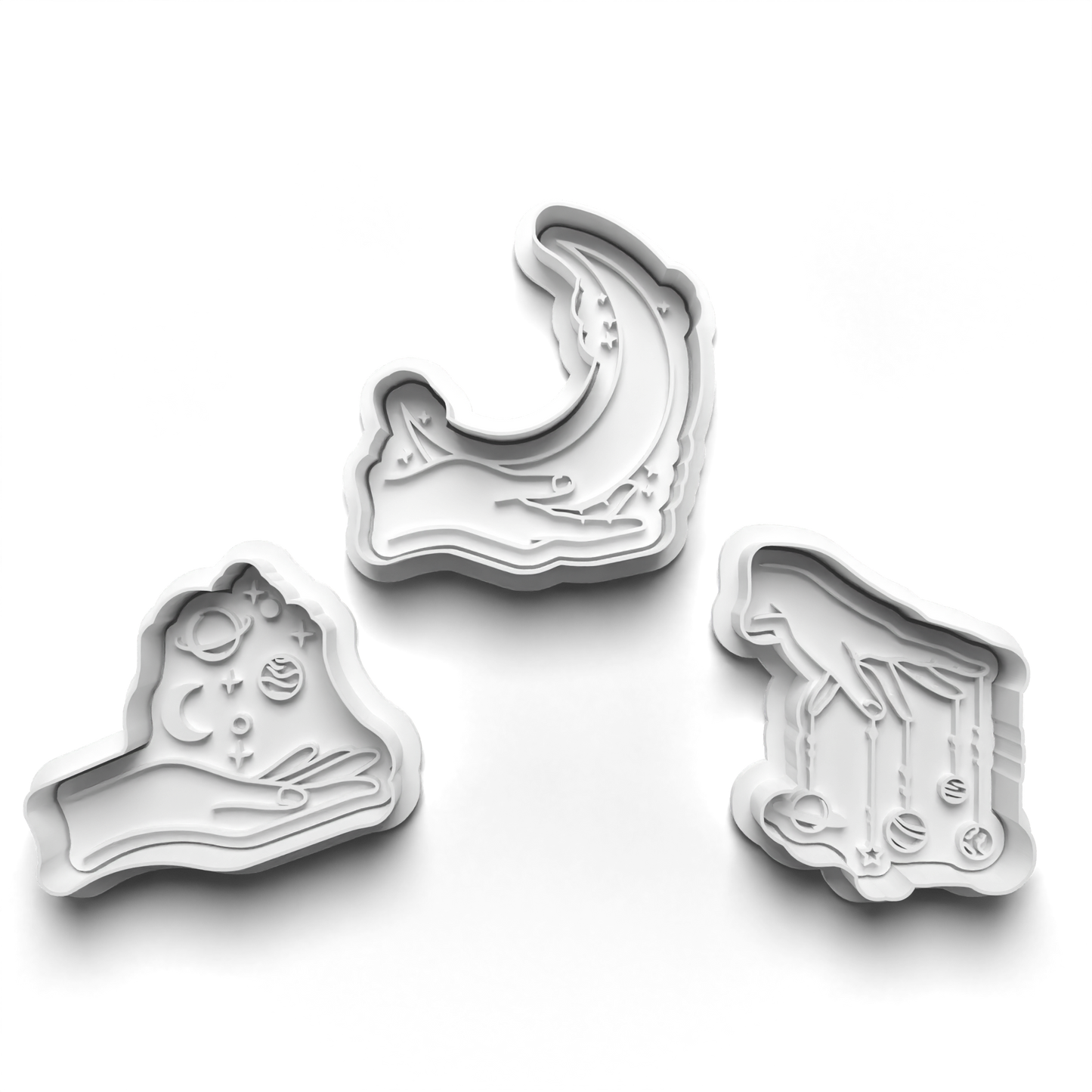 ASTROLOGY Finger tips Cutter and Embosser Stamp: Art, Baking, Craft