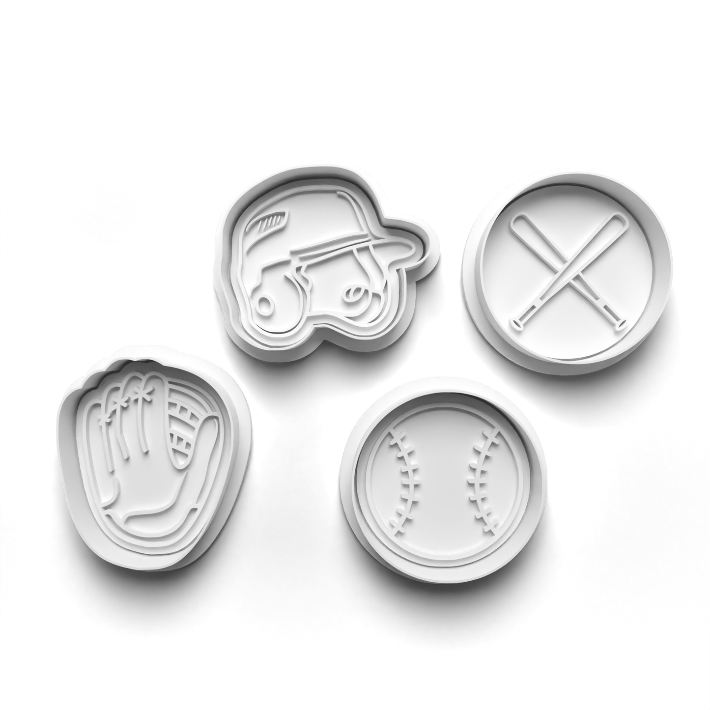 BASEBALL Ball Cutter and Embosser Stamp: Art, Baking, Craft