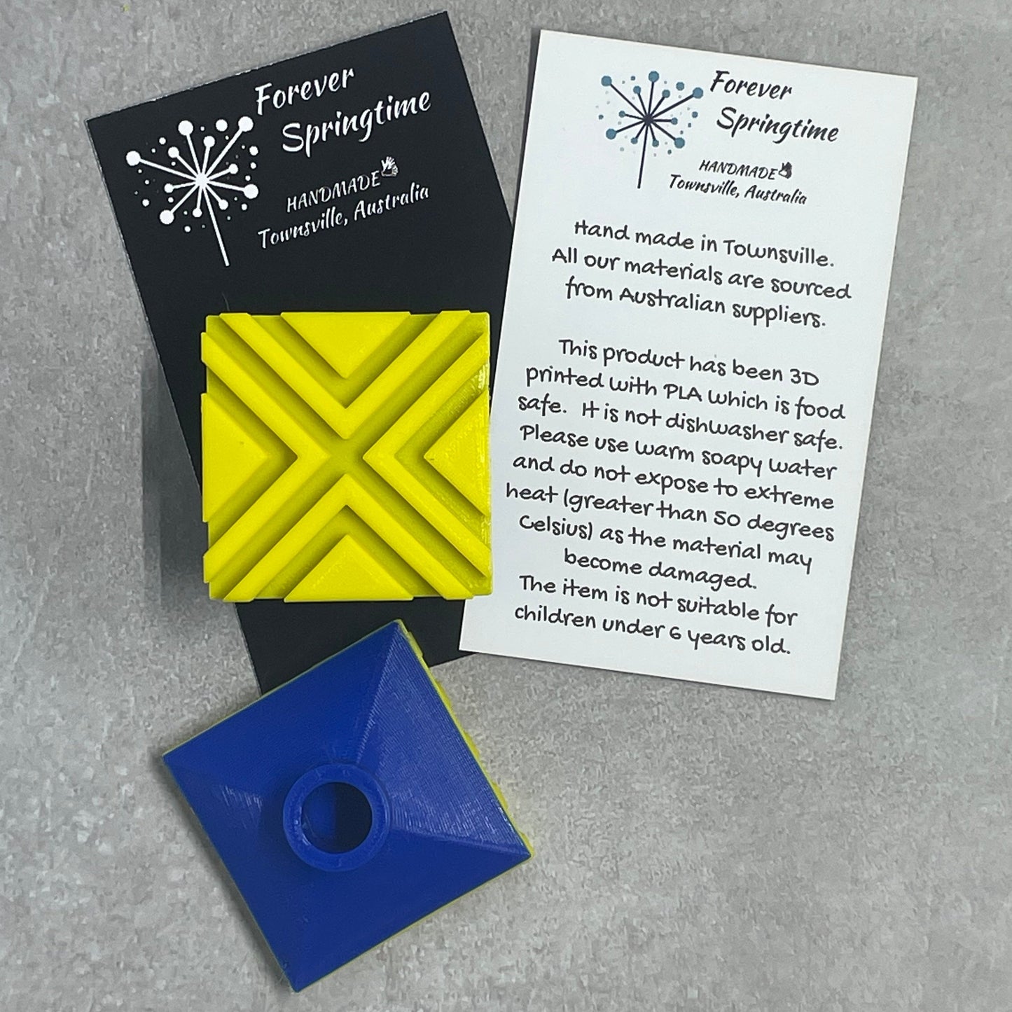 GEOMETRIC '2' Stamp for Fondant / Polymer Clay / Clay / Plasticine