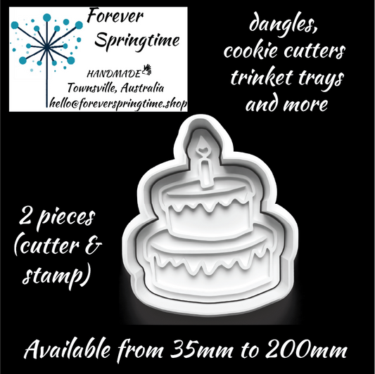 Birthday Cake Candle Cutter and Embosser Stamp: Art, Baking, Craft