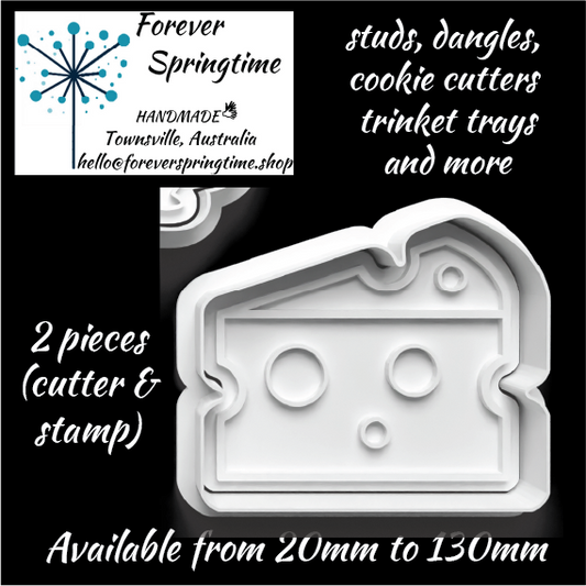 CHEESE-CAKE Cutter and Embosser Stamp: Art, Baking, Craft