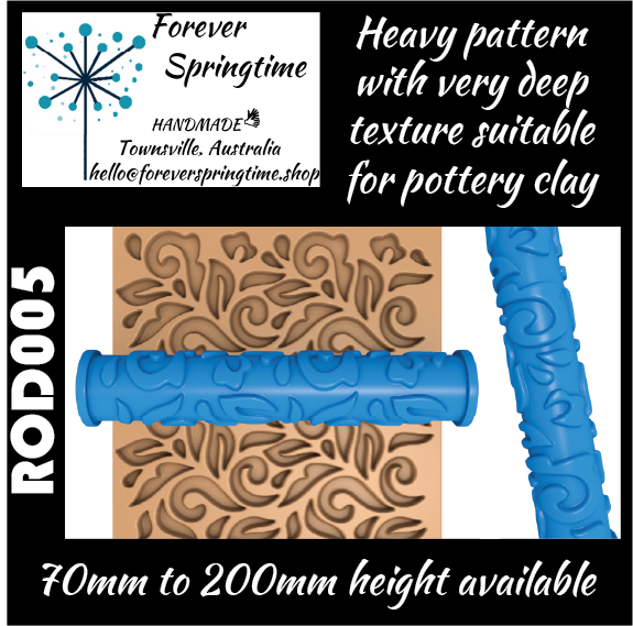 Textured roller ROD005: Art, Baking, Craft