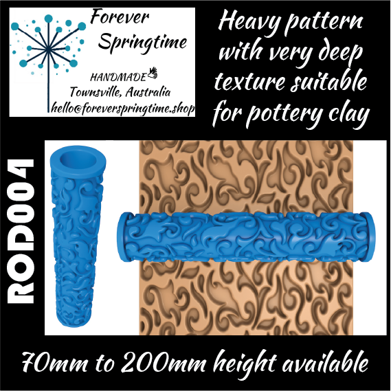 Textured roller ROD004: Art, Baking, Craft