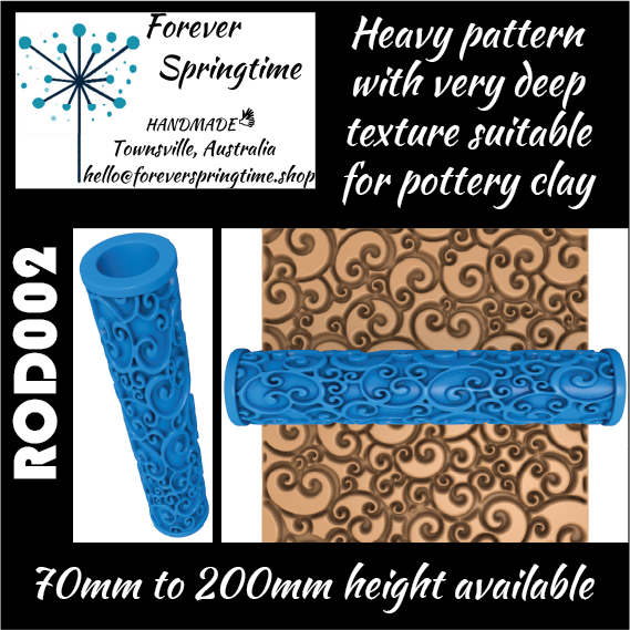 Textured roller ROD002: Art, Baking, Craft