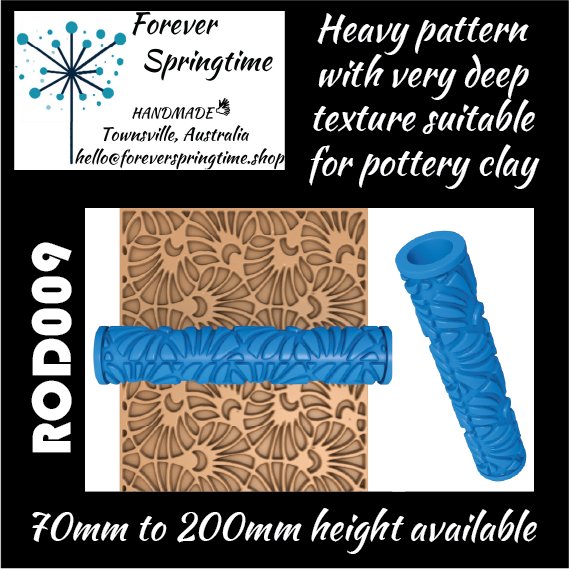 Textured roller ROD009: Art, Baking, Craft