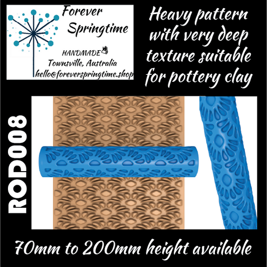 Textured roller ROD008: Art, Baking, Craft