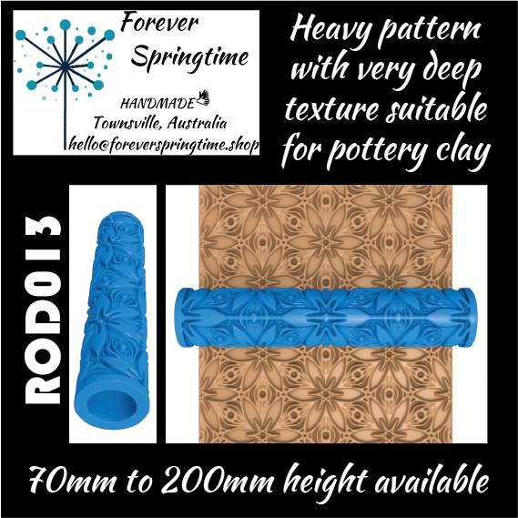 Textured roller ROD013: Art, Baking, Craft