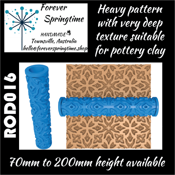 Textured roller ROD016: Art, Baking, Craft