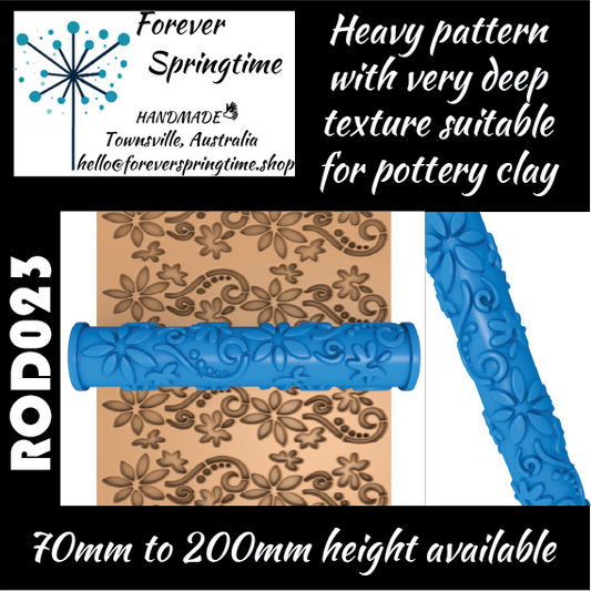 Textured roller ROD023: Art, Baking, Craft