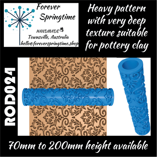 Textured roller ROD024: Art, Baking, Craft