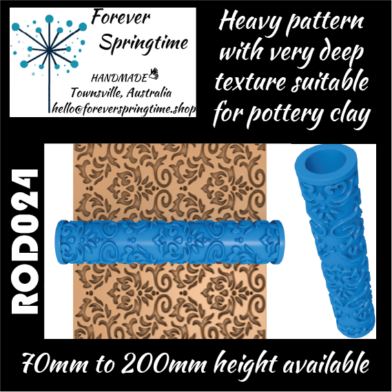 Textured roller ROD024: Art, Baking, Craft