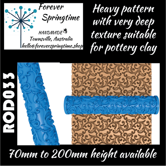 Textured roller ROD033: Art, Baking, Craft