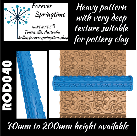 Textured roller ROD040: Art, Baking, Craft