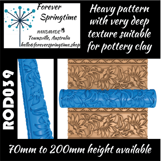 Textured roller ROD039: Art, Baking, Craft