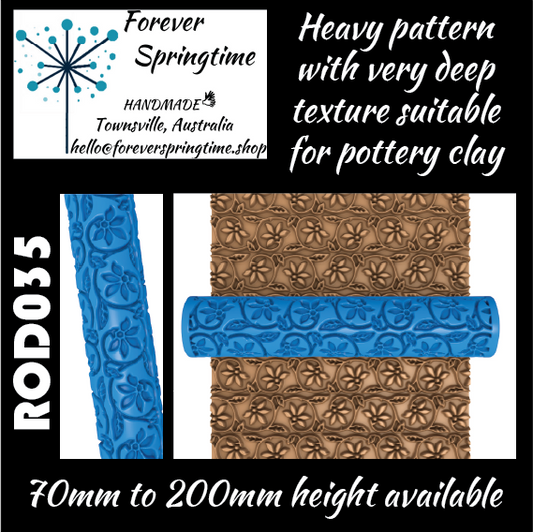 Textured roller ROD035: Art, Baking, Craft