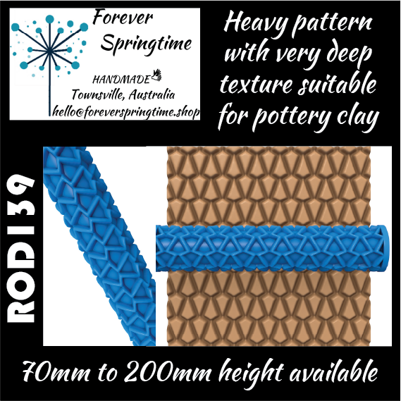 Textured roller ROD139: Art, Baking, Craft