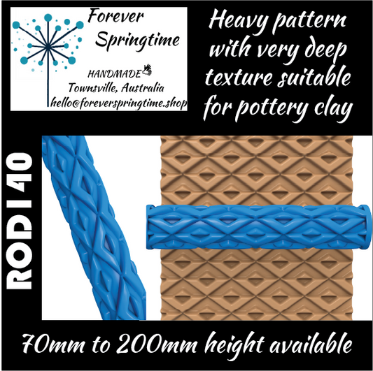 Textured roller ROD140: Art, Baking, Craft