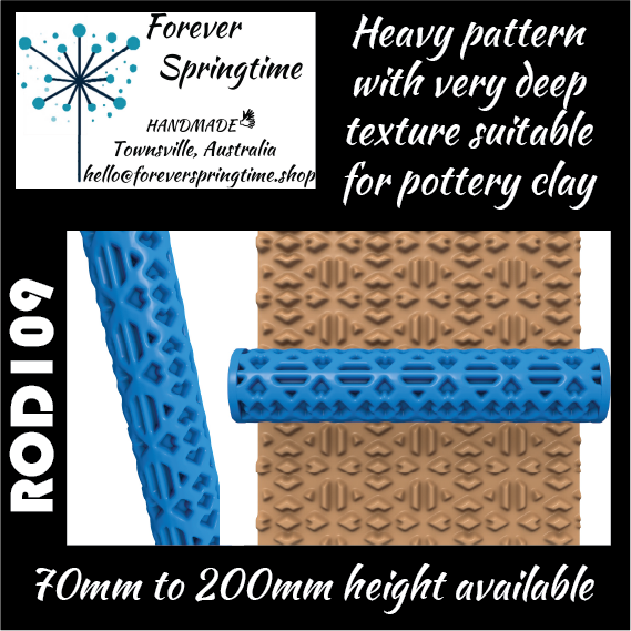 Textured roller ROD109: Art, Baking, Craft