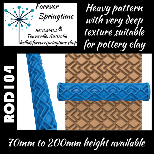 Textured roller ROD104: Art, Baking, Craft