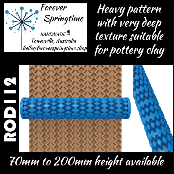 Textured roller ROD112: Art, Baking, Craft