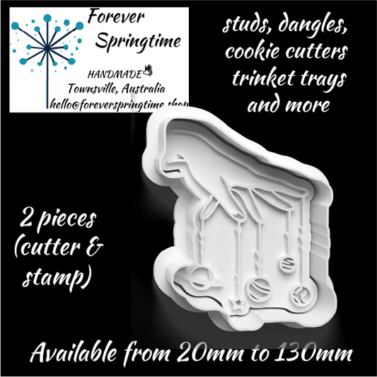 ASTROLOGY Finger tips Cutter and Embosser Stamp: Art, Baking, Craft