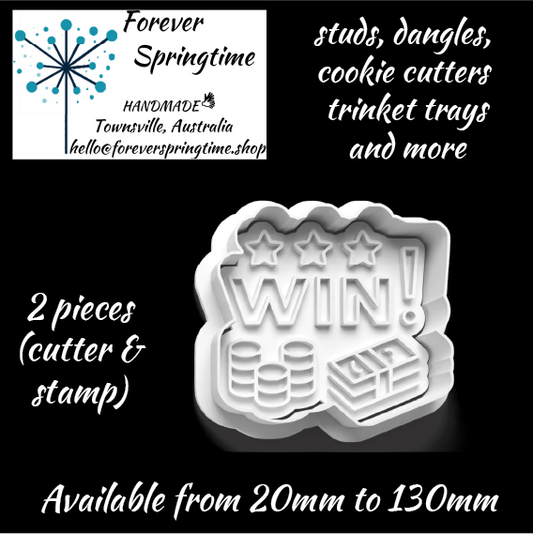 Win Money Cutter and Embosser Stamp: Art, Baking, Craft