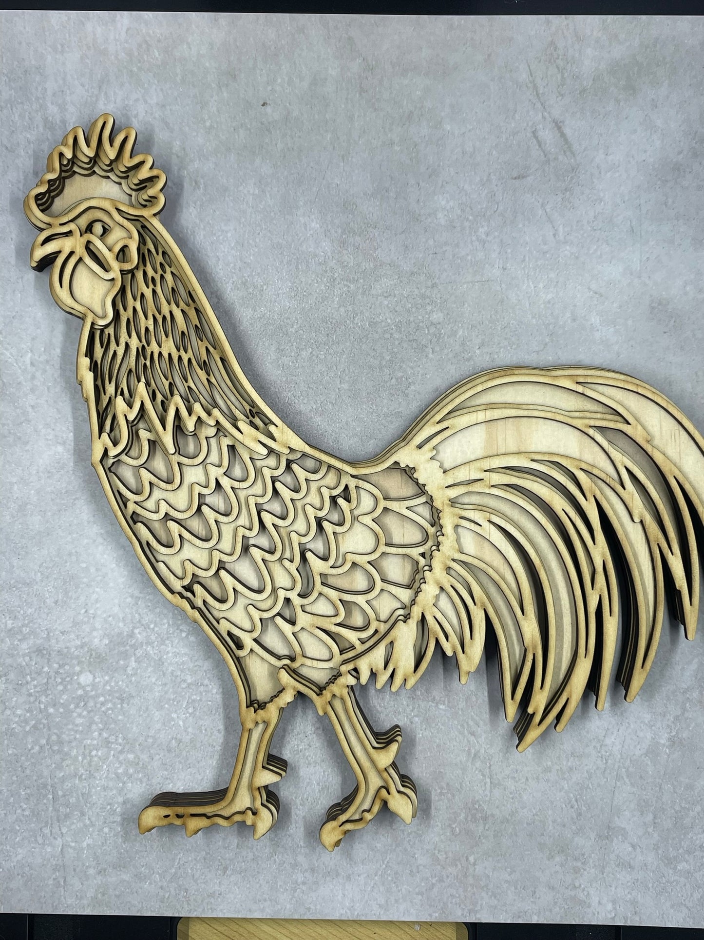 Deluxe DIY Craft Kit ROOSTER layered