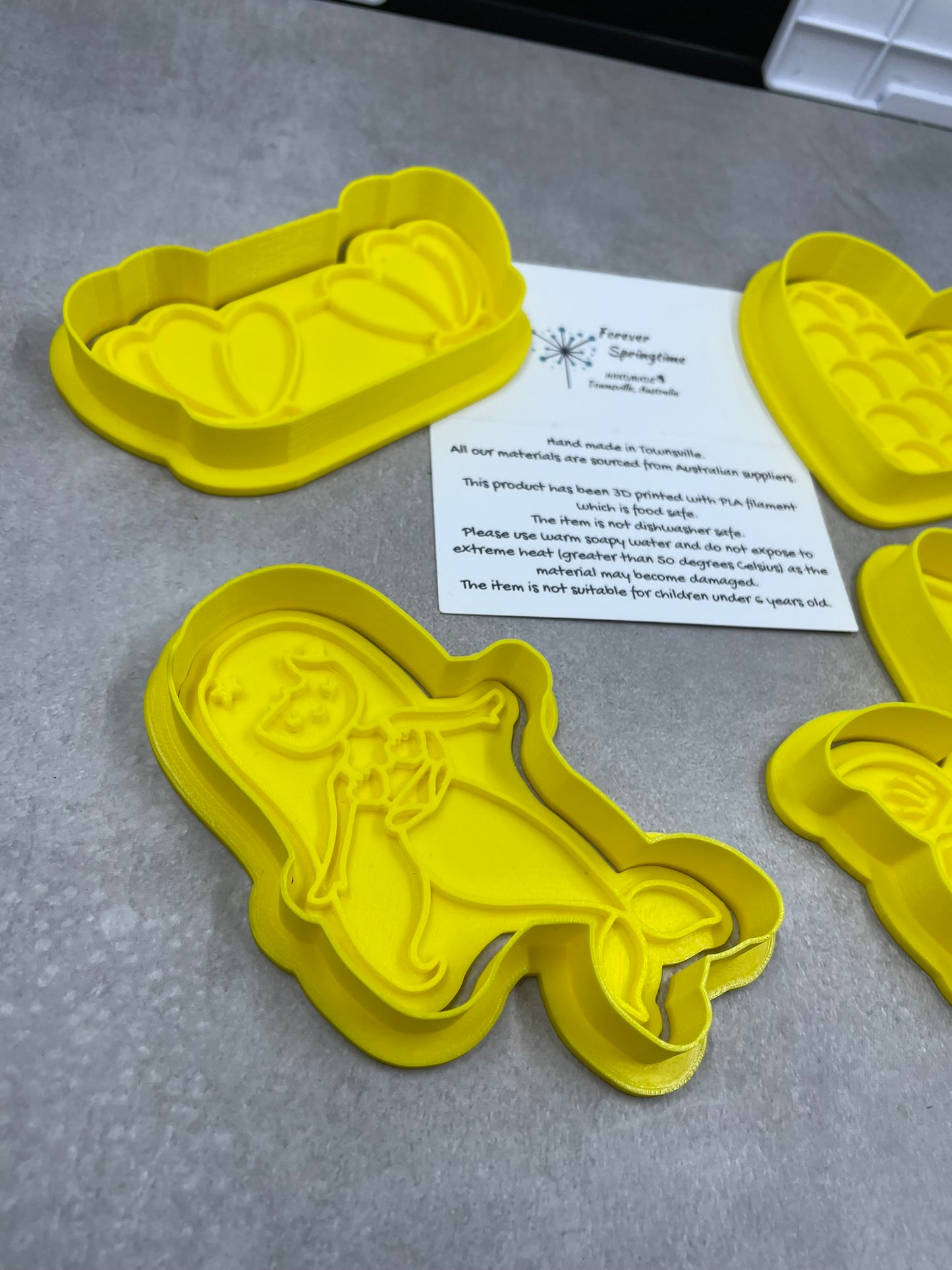 MERMAID Cookie Cutter and Embosser Stamp for Fondant / Polymer Clay / Clay / Plasticine