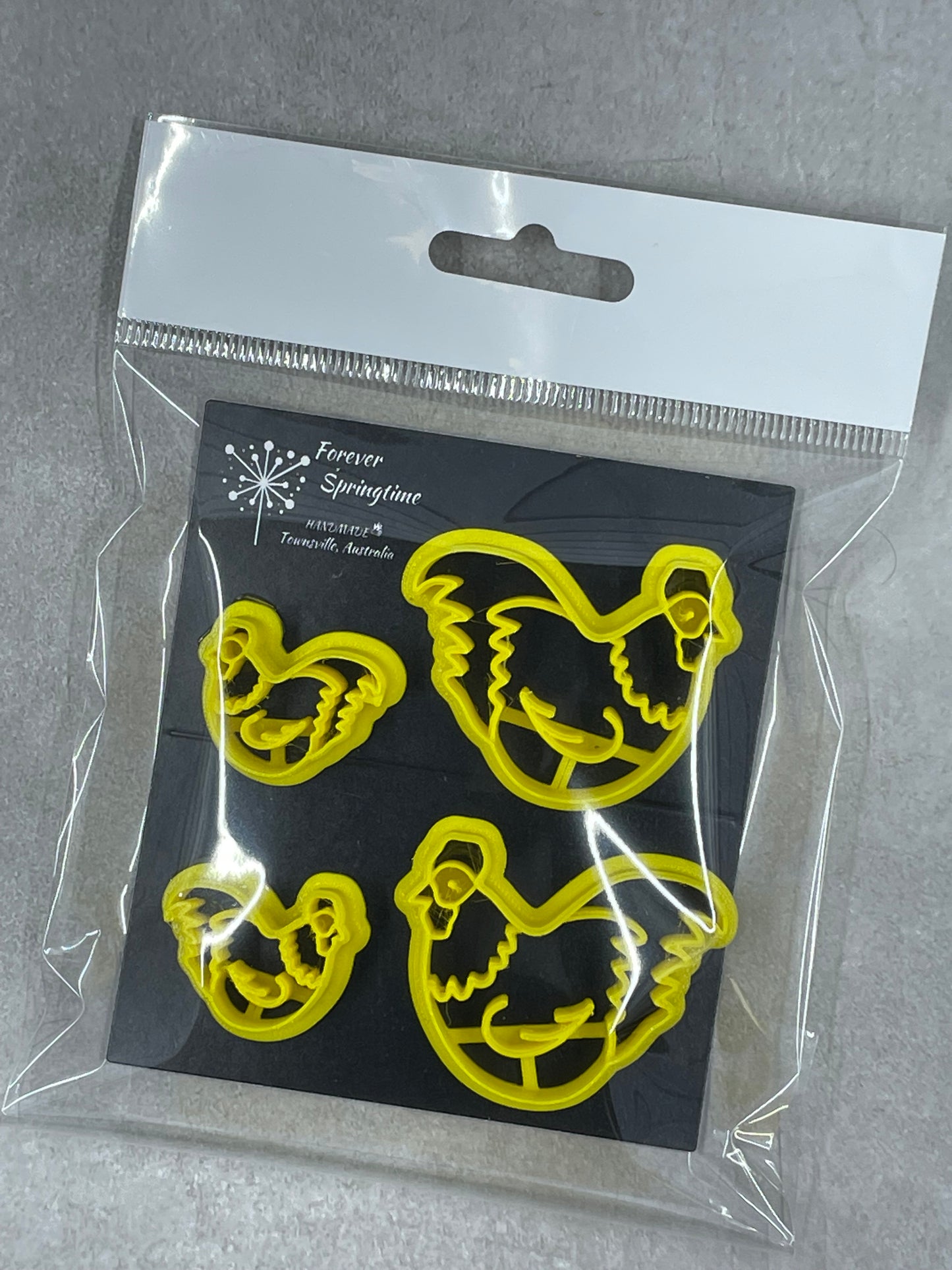 CHICKEN and CHICK Cutters (set of 4): Art, Baking, Craft