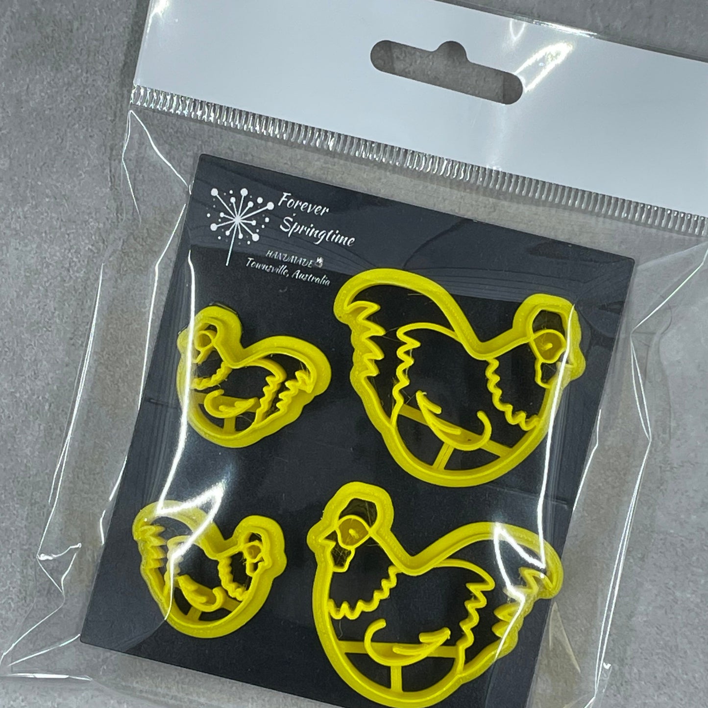 CHICKEN and CHICK Cutters (set of 4): Art, Baking, Craft