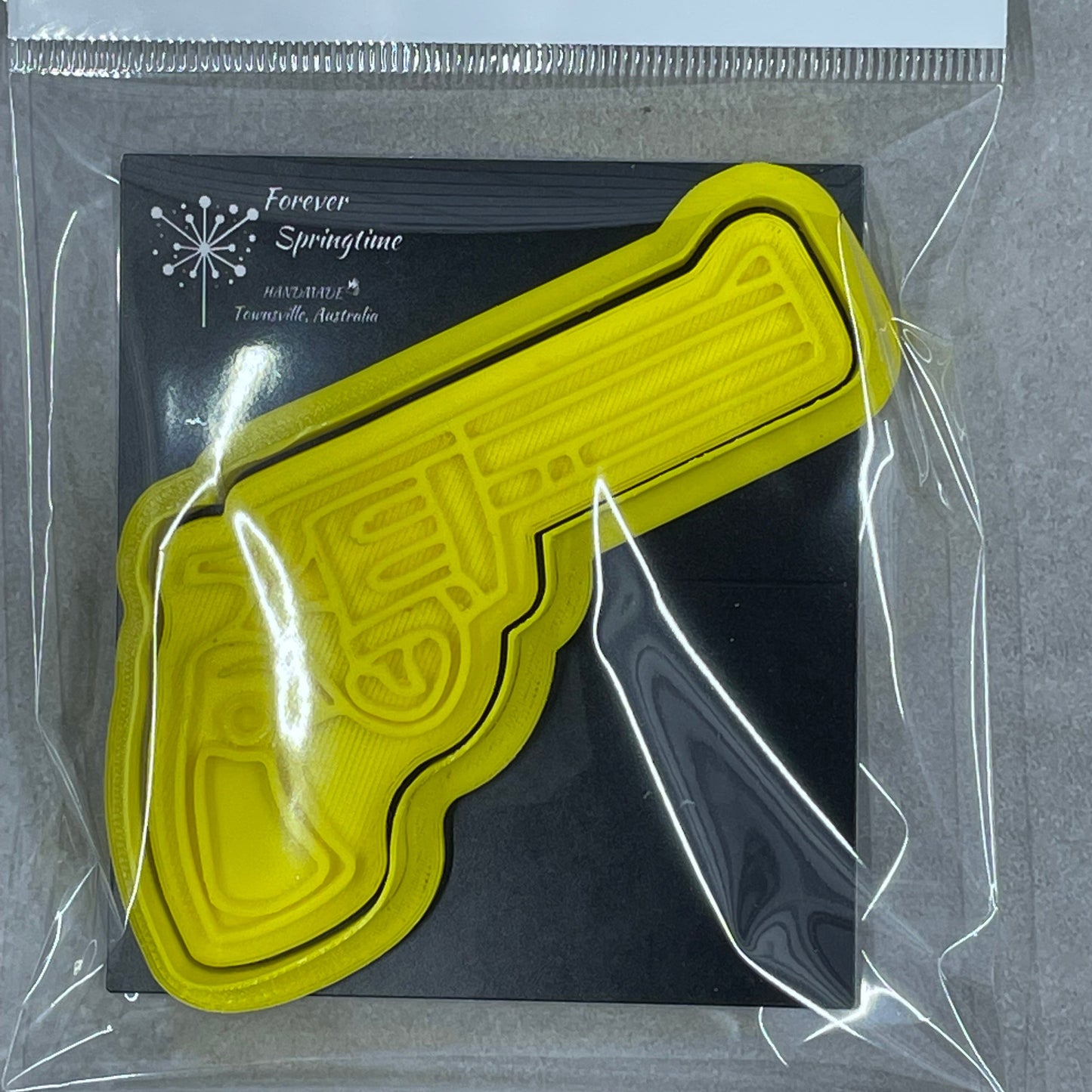 Country GUN Cookie Cutter and Embosser Stamp for Fondant / Polymer Clay / Clay / Plasticine