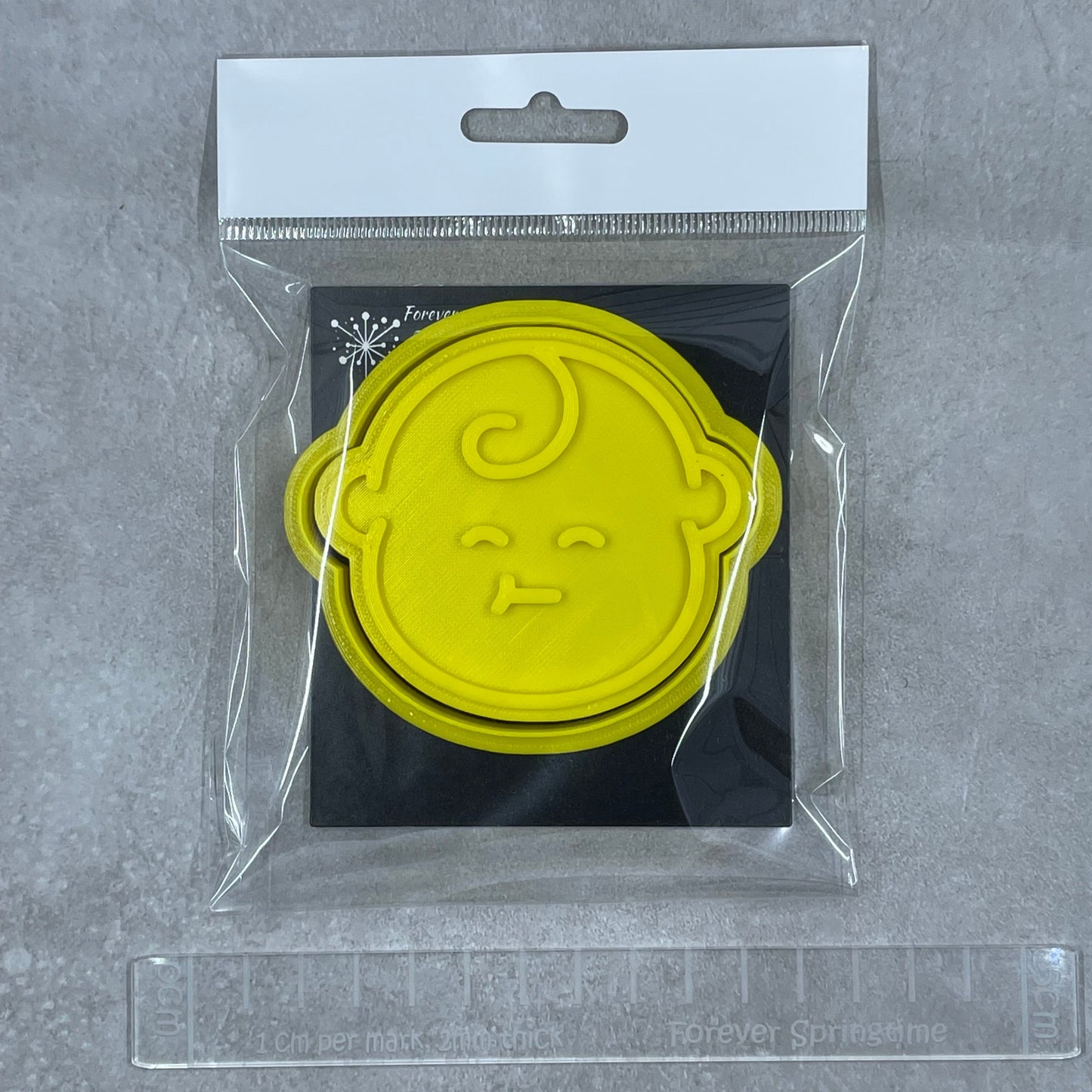 BABY FACE Cookie Cutter and Embosser Stamp for Fondant / Polymer Clay / Clay / Plasticine