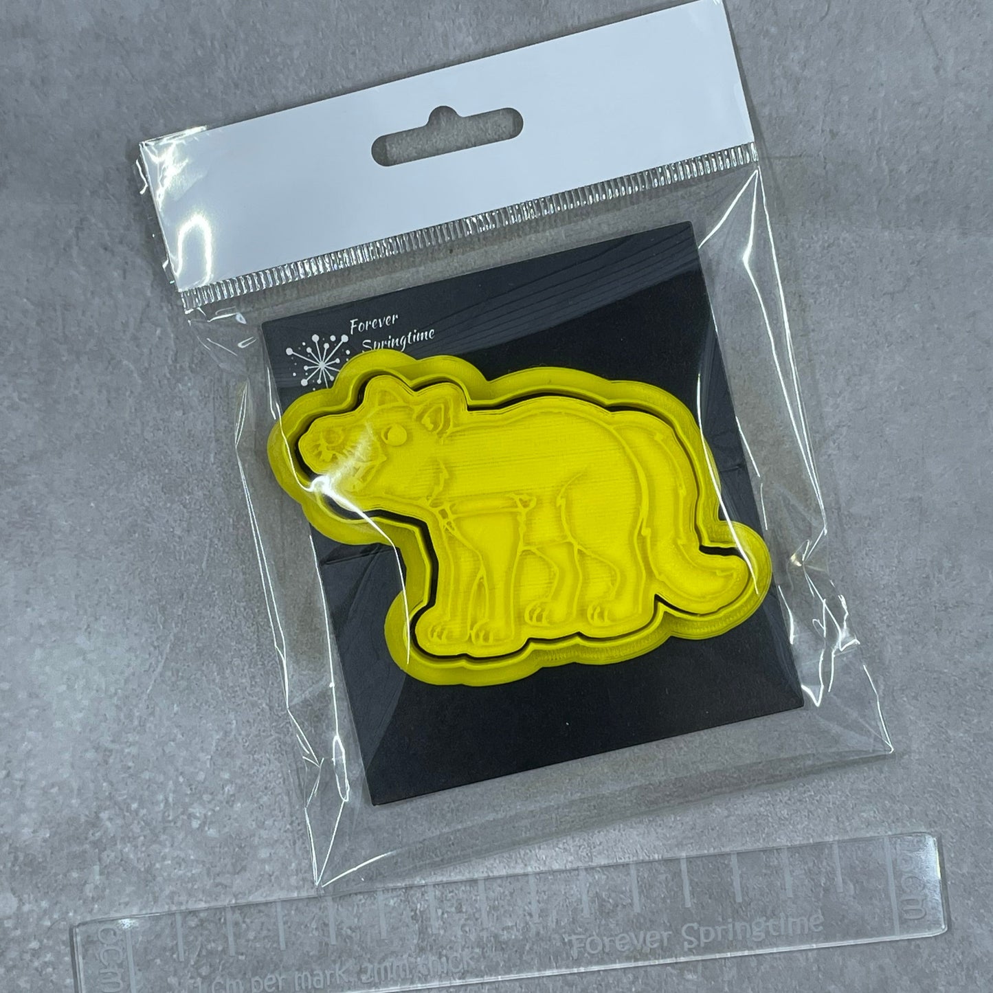 TASMANIAN DEVIL Cookie Cutter and Embosser Stamp for Fondant / Polymer Clay / Clay / Plasticine