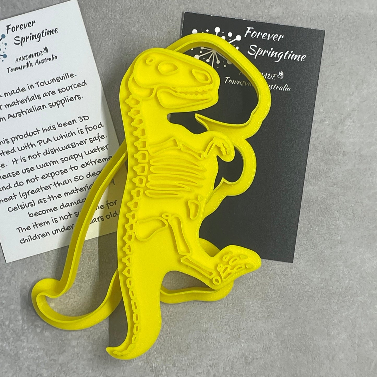 T-REX FOSSIL Cookie Cutter and Embosser Stamp  for Fondant / Polymer Clay / Clay / Plasticine