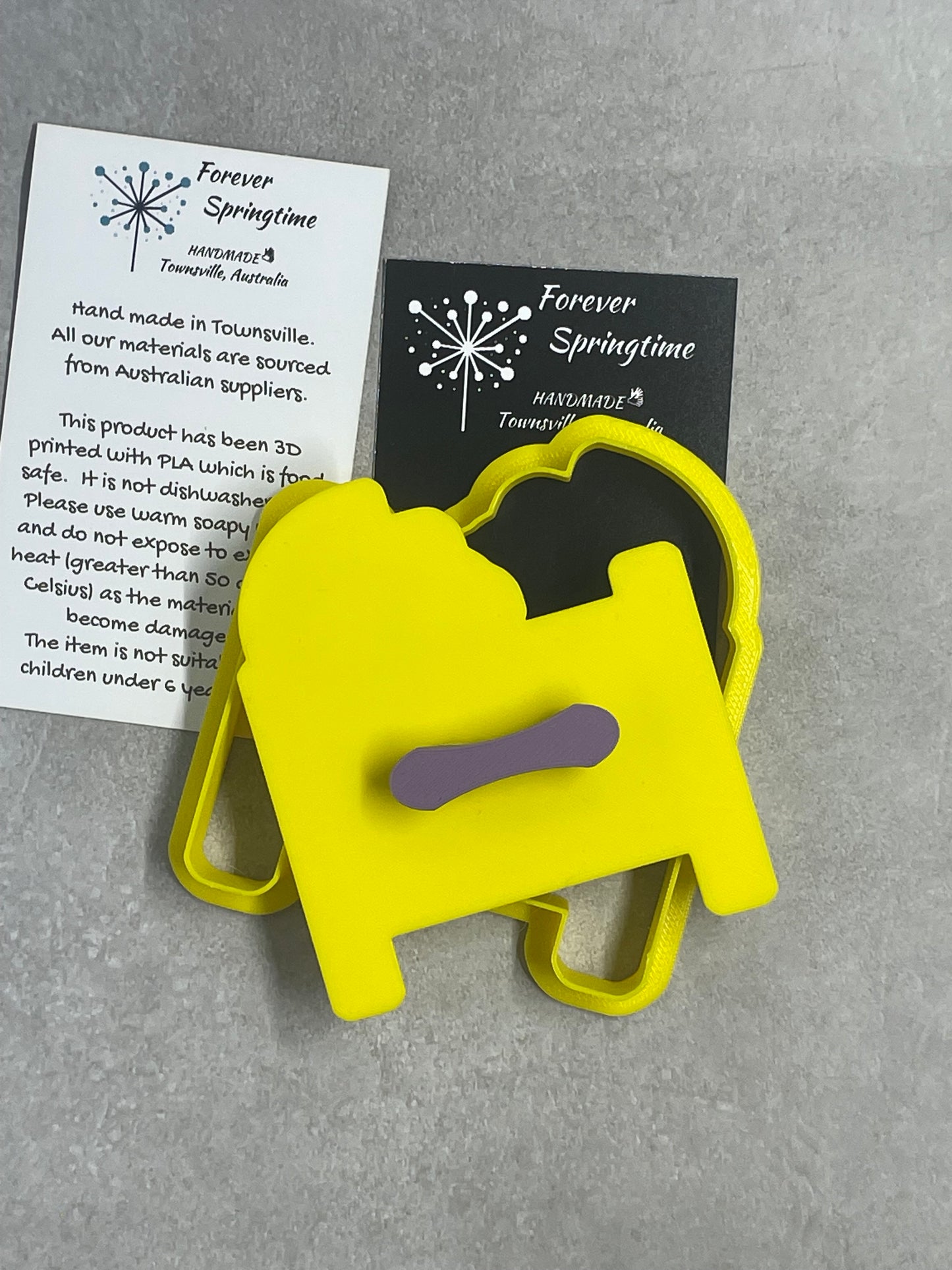 BABY CRIB Cookie Cutter and Embosser Stamp for Fondant / Polymer Clay / Clay / Plasticine