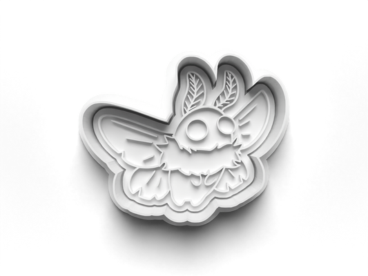 Cryptid Mothman flying Creature Cutter and Embossing Stamp: Art, Baking, Craft