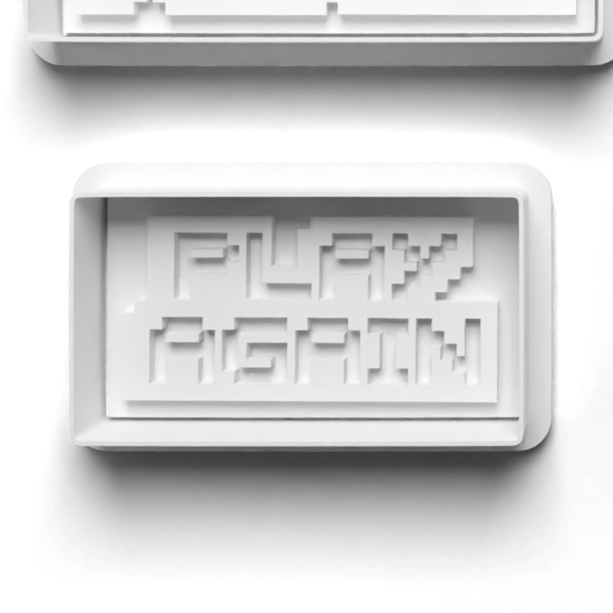 PLAY AGAIN Cookie Cutter and Stamp for Fondant / Polymer Clay / Clay / Plasticine