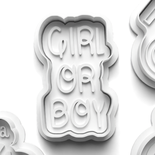 Girl or boy Cookie Cutter and Embosser Stamp: Art, Baking, Craft