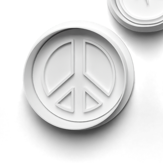 PEACE sign Cutter and Embosser Stamp: Art, Baking, Craft